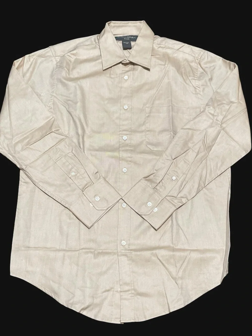 Banana Republic Men's Long-Sleeve Dress Shirt - Beige